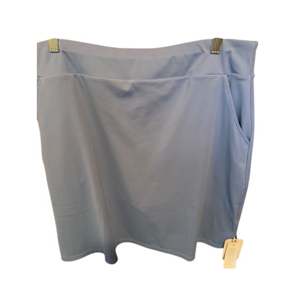 Acegolfs Womens XL Light Blue Athletic Golf Tennis Skort Built-in Shorts UPF 50+